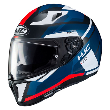 Мотошлем HJC I70 Elim черный/синий/красный - магазин Motostyles