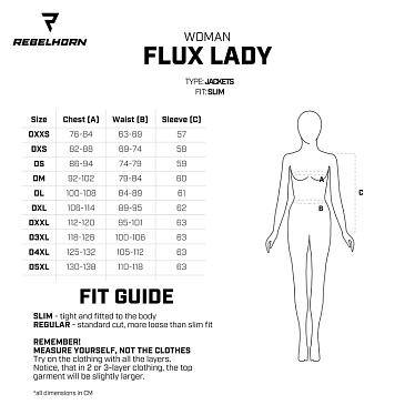 Мотокуртка женская текстильная Rebelhorn Flux черный/серый/флуо желтый