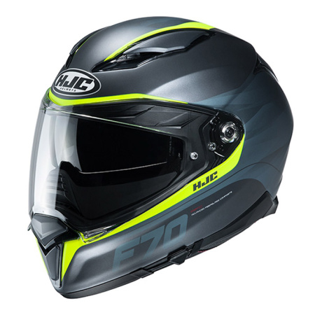Мотошлем HJC F70 Feron черный/флуо/желтый - магазин Motostyles