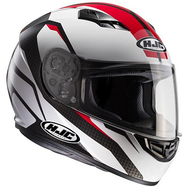 Мотошлем HJC CS-15 Sebka черный/белый/красный - магазин Motostyles