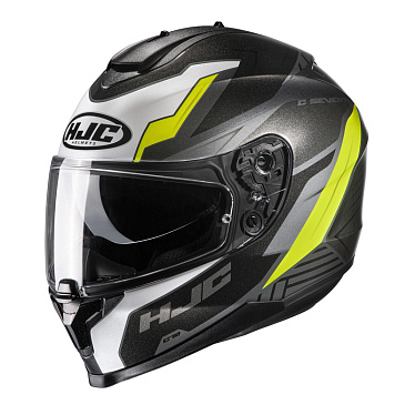 Мотошлем HJC C70 Silon черный желтый - магазин Motostyles