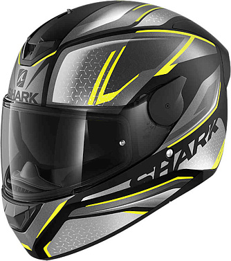 Мотошлем Shark D-Skwal 2 Daven черный/серый/желтый - магазин Motostyles