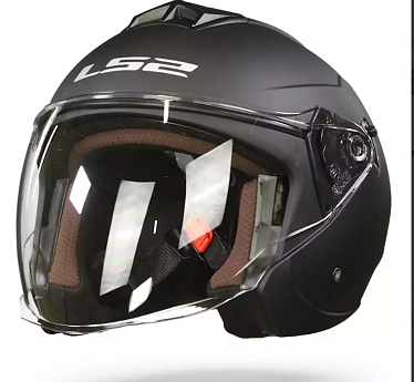 Мотошлем LS2 OF573 Twister Solid матовый черный - магазин Motostyles