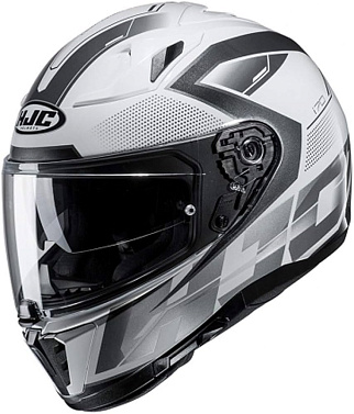 Мотошлем HJC i70 Asto белый черный - магазин Motostyles