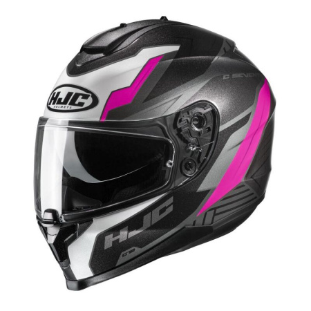 Мотошлем HJC C70 Silon черный розовый - магазин Motostyles