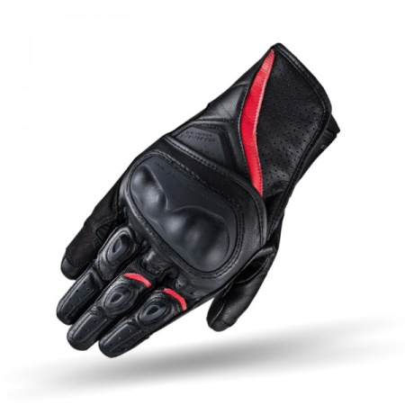 Мотоперчатки кожаные SHIMA SPARK 2.0 черный красный - магазин Motostyles