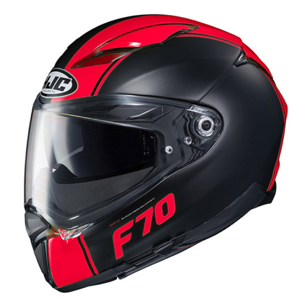 Мотошлем HJC F70 Mago черный красный - магазин Motostyles