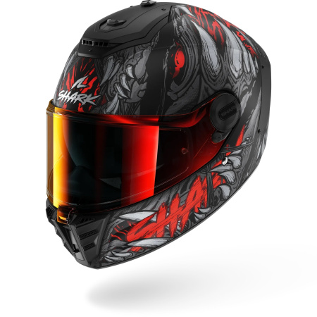 Мотошлем Shark Spartan RS Shaytan Mat черный/серый/красный - магазин Motostyles