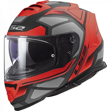 Мотошлем LS2 FF800 Storm Faster матовый/красный/титановый - магазин Motostyles