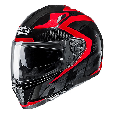 Мотошлем HJC i70 Asto черный красный - магазин Motostyles