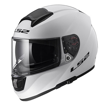 Мотошлем LS2 FF397 Vector Solid белый - магазин Motostyles