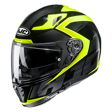 Мотошлем HJC i70 Asto черный желтый - магазин Motostyles