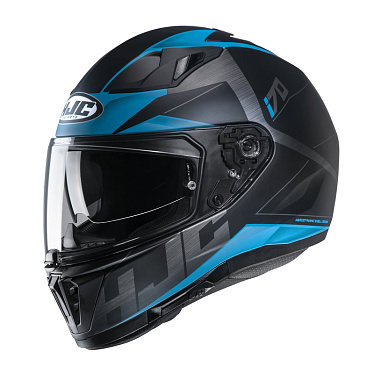 Мотошлем HJC i70 Eluma черный синий - магазин Motostyles