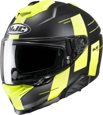 Мотошлем HJC I71 Peka MC3HSF черный жёлтый - магазин Motostyles
