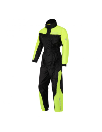 Комбинезон дождевой цельный Seca Monsun Evo черный/флуо желтый - магазин Motostyles