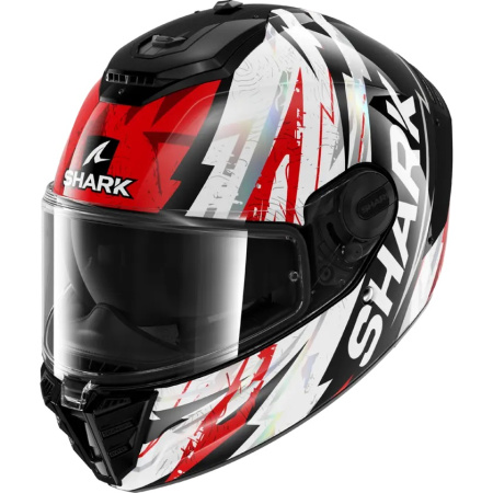Мотошлем Shark Spartan RS Hibolt черный красный хром - магазин Motostyles