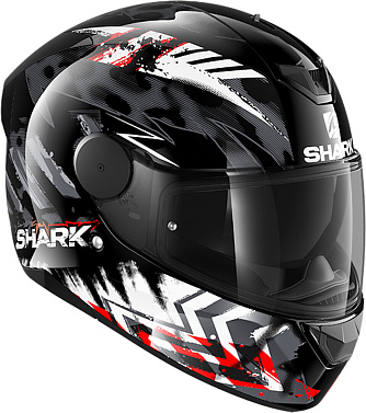 Мотошлем Shark D-Skwal 2 Penxa черный/красный/серый - магазин Motostyles