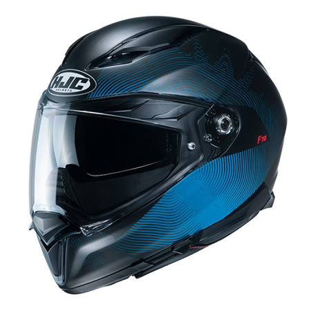 Мотошлем HJC F70 Samos черный синий - магазин Motostyles