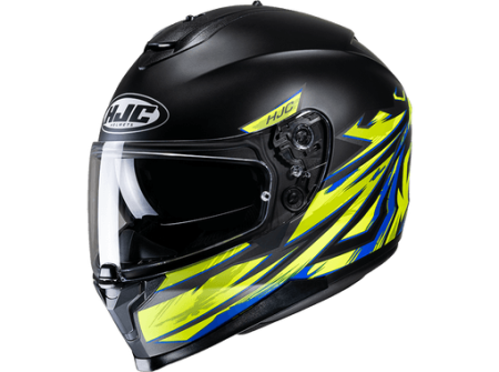 Мотошлем HJC C70 Pentas черный флуо желтый - магазин Motostyles