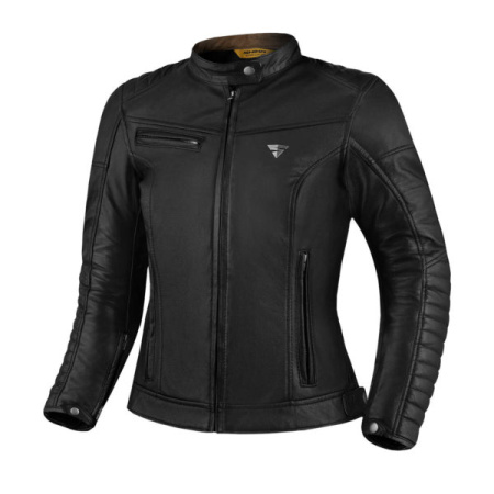Мотокуртка женская кожаная SHIMA WINCHESTER 2.0 черный - магазин Motostyles