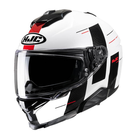 Мотошлем HJC I71 PEKA MC1 белый/черный/красный - магазин Motostyles