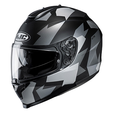 Мотошлем HJC C70 Valon черный серый - магазин Motostyles