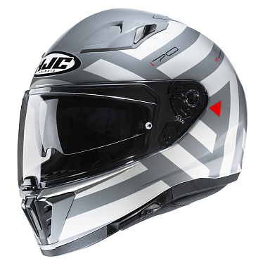 Мотошлем HJC I70 Watu серый белый - магазин Motostyles