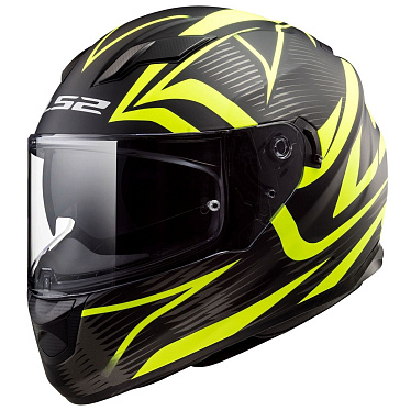 Мотошлем LS2 FF320 Stream Evo Jink матовый/черный/желтый - магазин Motostyles