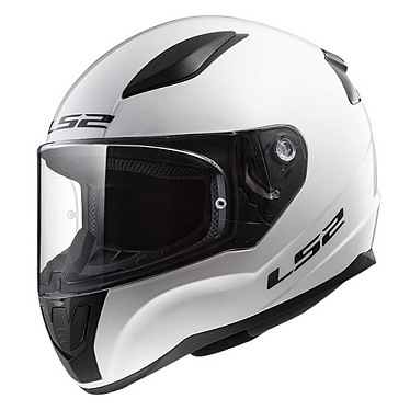 Мотошлем LS2 FF353 Rapid Single глянцевый белый - магазин Motostyles