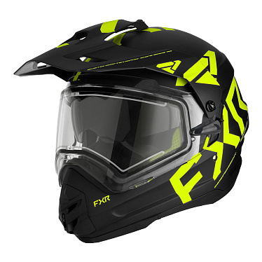 Мотошлем FXR TORQUE X TEAM с подогревом черный HiVis