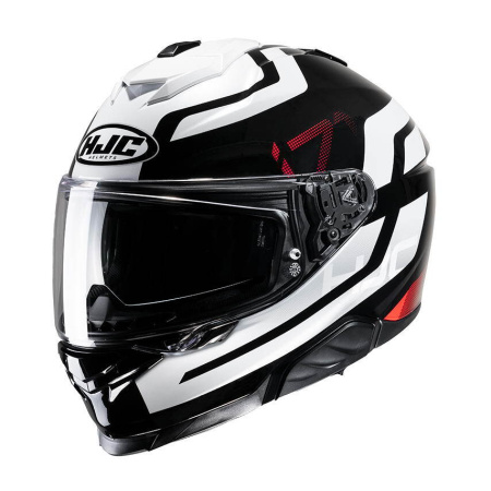 Мотошлем HJC I71 ENTA MC1 белый/черный/красный - магазин Motostyles