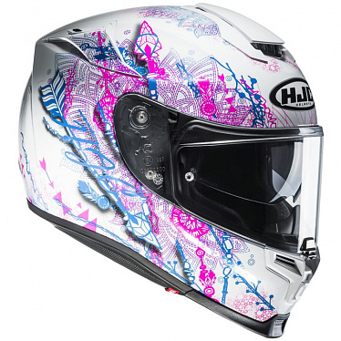 Мотошлем HJC R-PHA-70 Hanoke белый розовый - магазин Motostyles