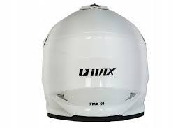 Мотошлем IMX FMX-01 глянцевый белый